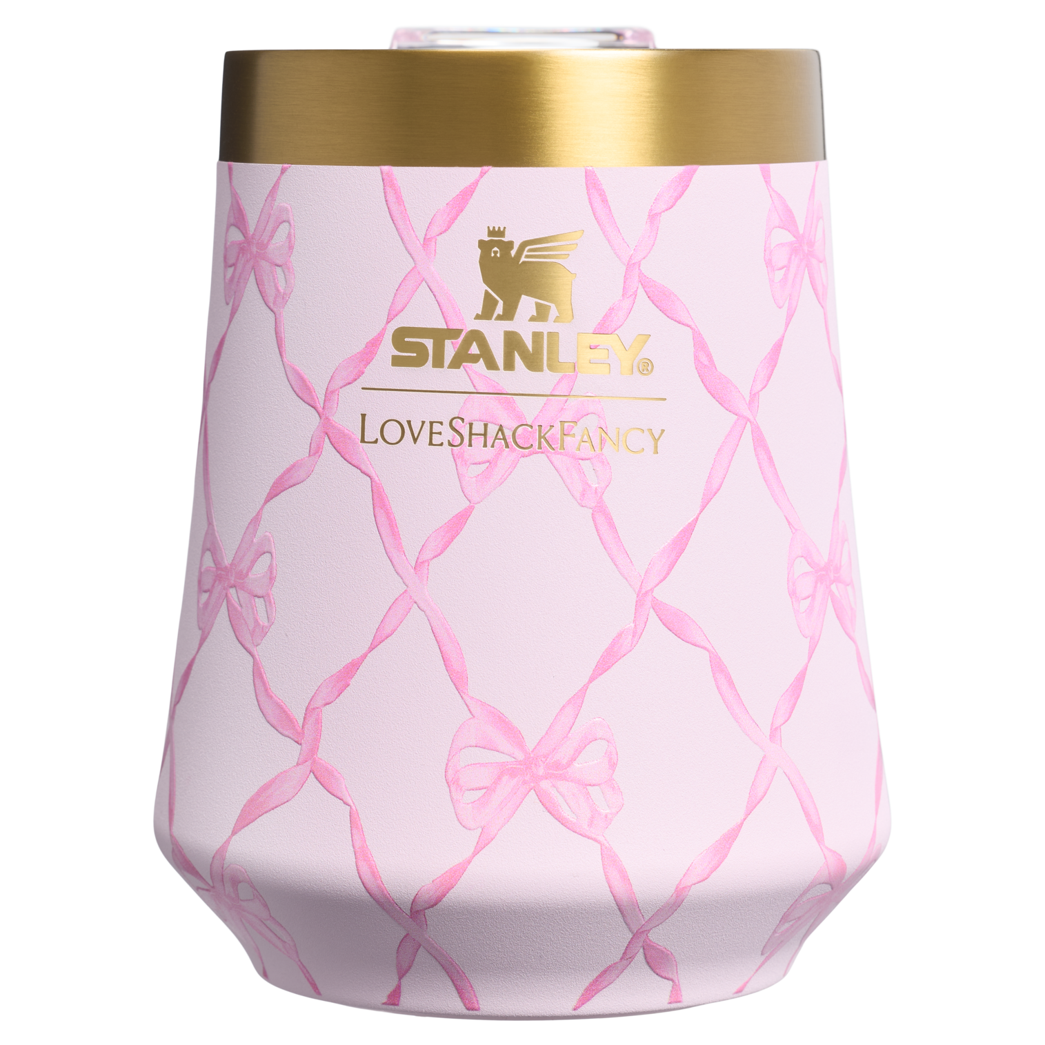 Vacuum Insulated Wine Stanley 1913 x LoveShackFancy Holiday Reserve Wine Tumbler D367F - Reserve Collection Stainless Steel Whiskey Cup Detail