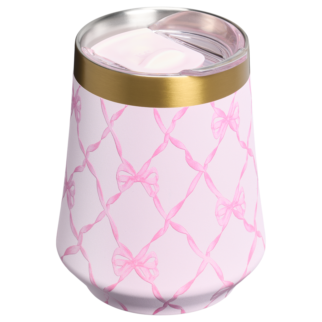 Vacuum Insulated Wine Stanley 1913 x LoveShackFancy Holiday Reserve Wine Tumbler D367F - Reserve Collection Stainless Steel Whiskey Cup Detail