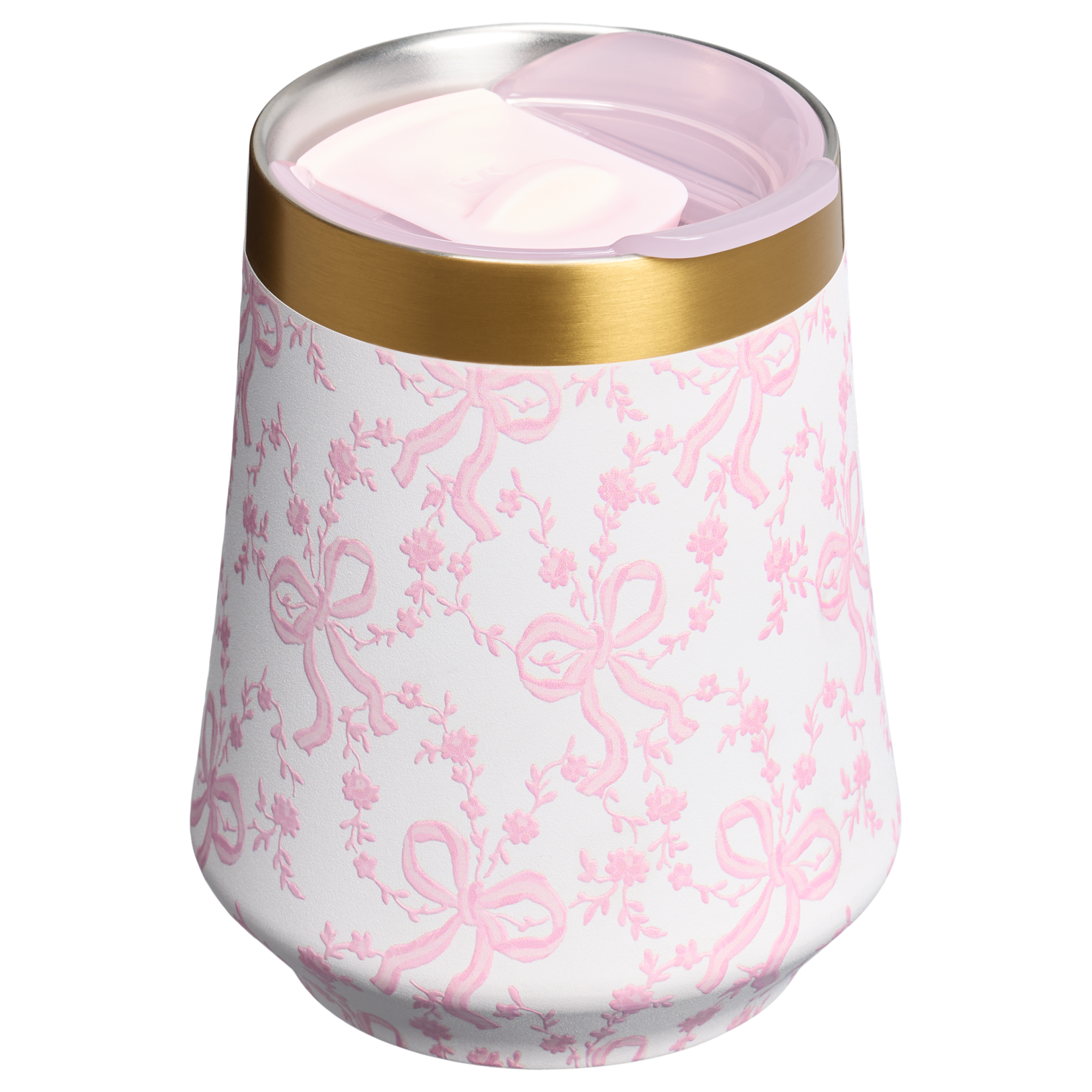 Vacuum Insulated Wine Stanley 1913 x LoveShackFancy Holiday Reserve Wine Tumbler D367F - Reserve Collection Stainless Steel Whiskey Cup Detail