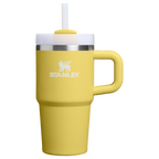 Insulated Travel The Quencher H2.O Flowstate Tumbler | Stanley Create D274S - Double-Wall Vacuum Insulated Travel Tumbler with Straw - Daffodil