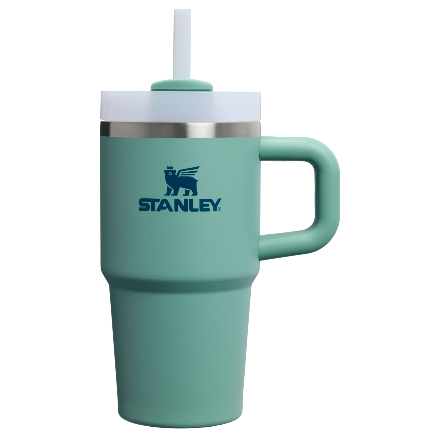 Insulated Travel The Quencher H2.O Flowstate Tumbler | Stanley Create D274S - Double-Wall Vacuum Insulated Travel Tumbler with Straw - Spring Green