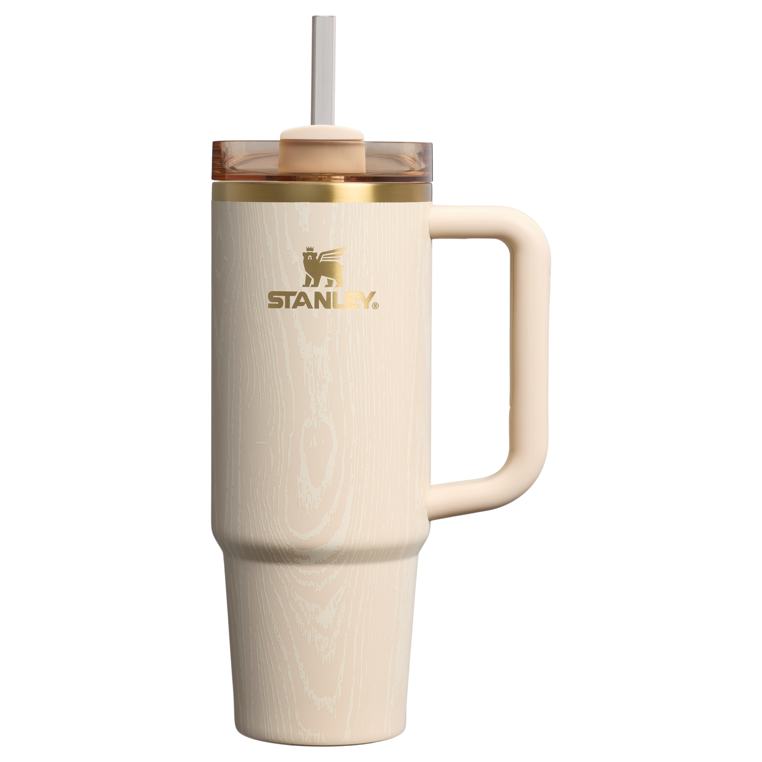 Splash-Resistant FlowState The Cheers & Cheer Quencher H2.0 Flowstate Tumbler D189S - Double-Wall Vacuum Insulated Travel Tumbler with Straw - Birch Woodgrain