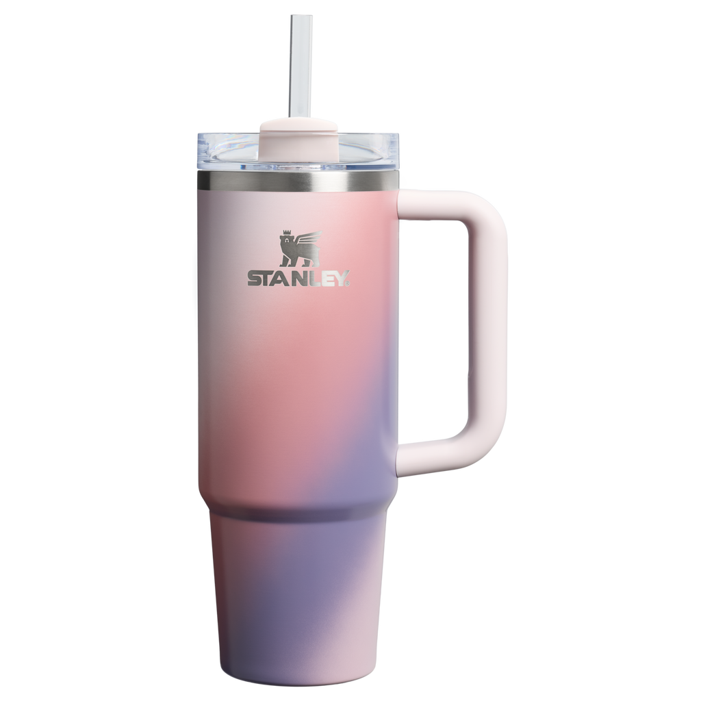 Double-Wall Vacuum The Quencher H2.0 Flowstate Tumbler D051L - Double-Wall Vacuum Insulated Travel Tumbler with Straw - Dawn Spiral