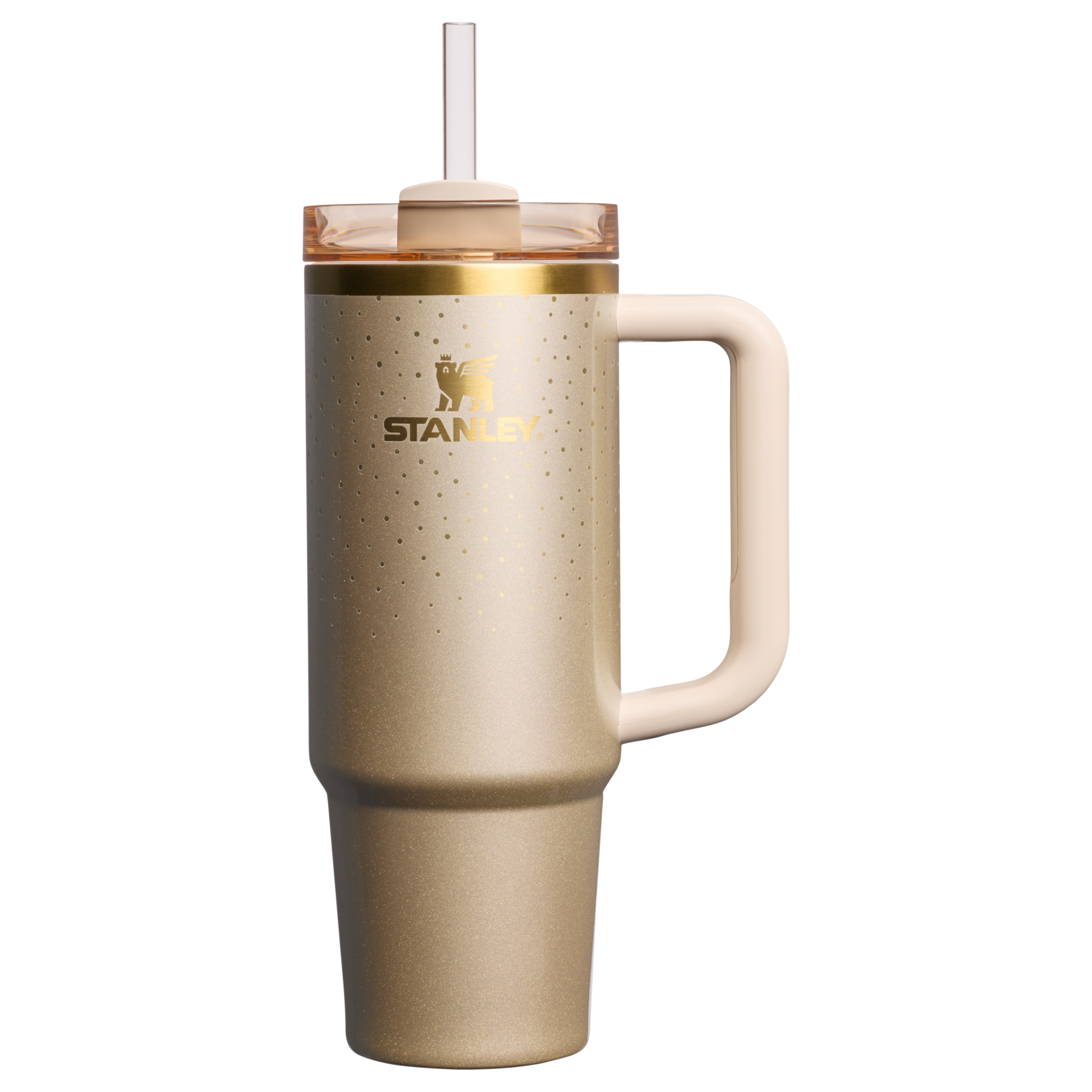 Splash-Resistant FlowState The Cheers & Cheer Quencher H2.0 Flowstate Tumbler D189S - Double-Wall Vacuum Insulated Travel Tumbler with Straw - Prosecco Shimmer