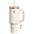 Double-Wall Vacuum The Quencher Luxe H2.0 Flowstate Tumbler D368A - Premium Stainless Steel Straw Cup for All-Day Hydration - Starlight Shimmer