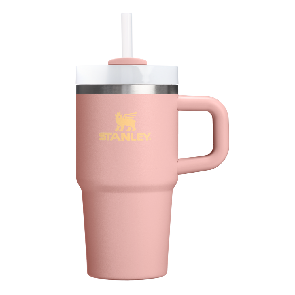 Insulated Travel The Quencher H2.O Flowstate Tumbler | Stanley Create D274S - Double-Wall Vacuum Insulated Travel Tumbler with Straw - Peach Rose