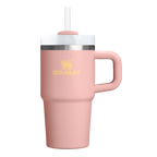 Insulated Travel The Quencher H2.O Flowstate Tumbler D069R - Premium Stainless Steel Straw Cup for All-Day Hydration - Peach Rose