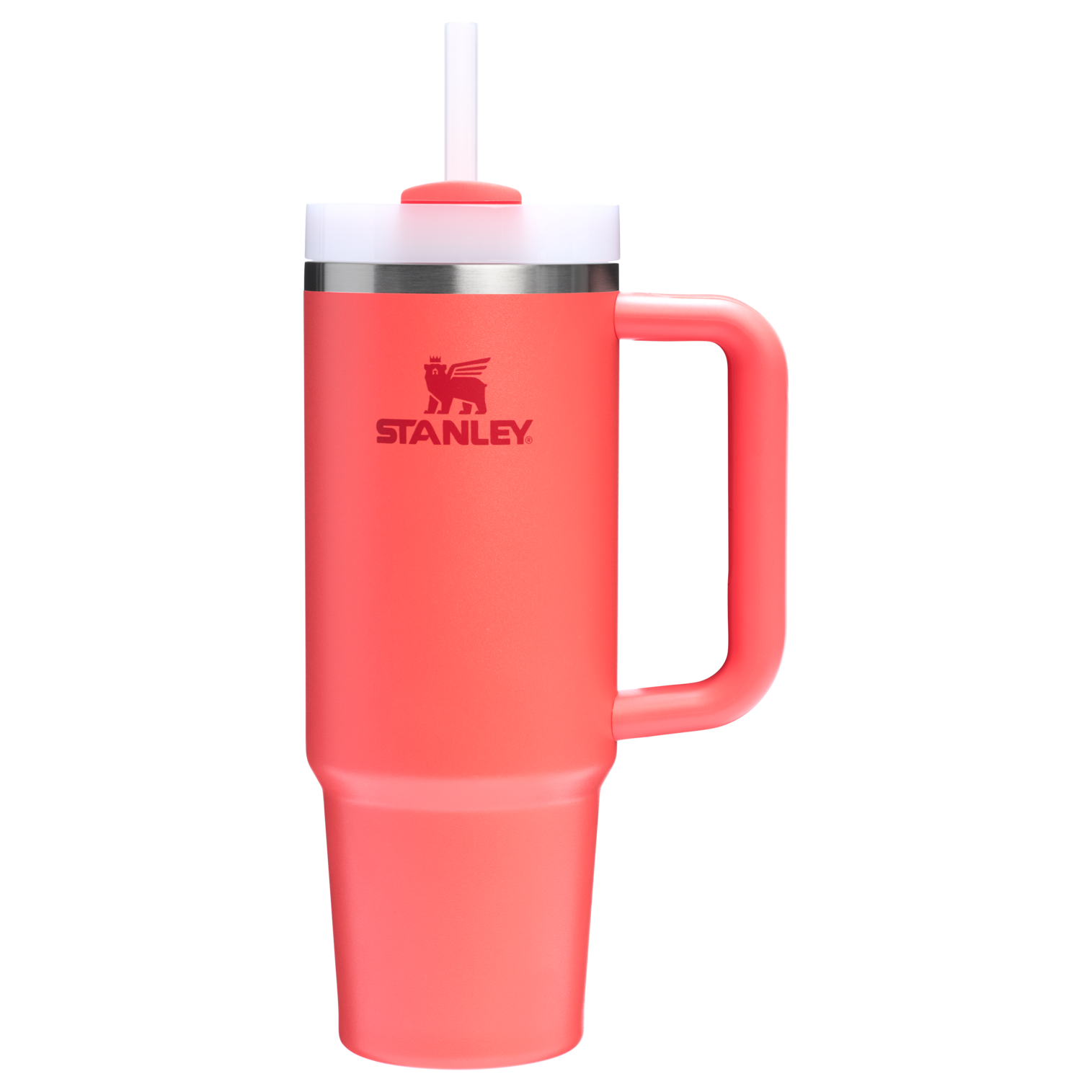 Double-Wall Vacuum The Quencher H2.0 Flowstate Tumbler D051L - Double-Wall Vacuum Insulated Travel Tumbler with Straw - Hot Coral