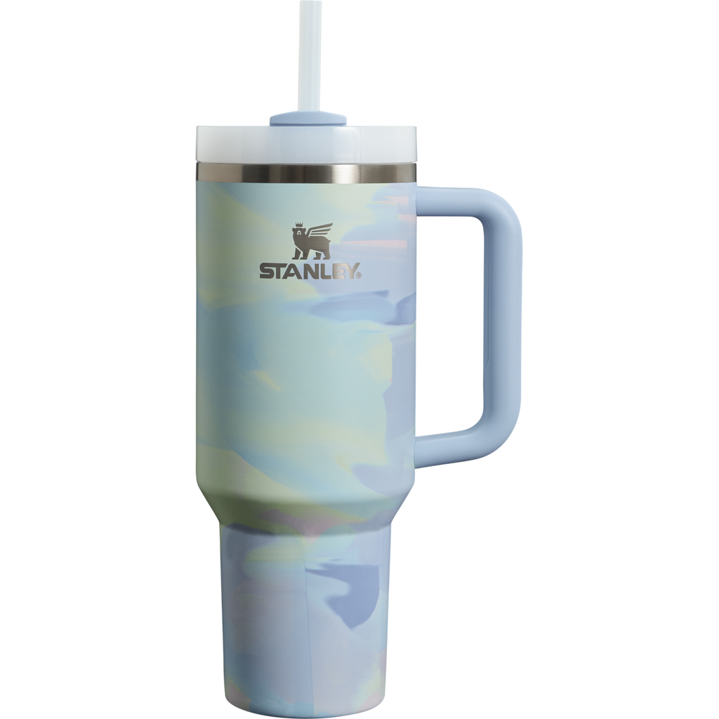 Splash-Resistant FlowState The Quencher H2.0 Flowstate Tumbler D050X - Double-Wall Vacuum Insulated Travel Tumbler with Straw Detail