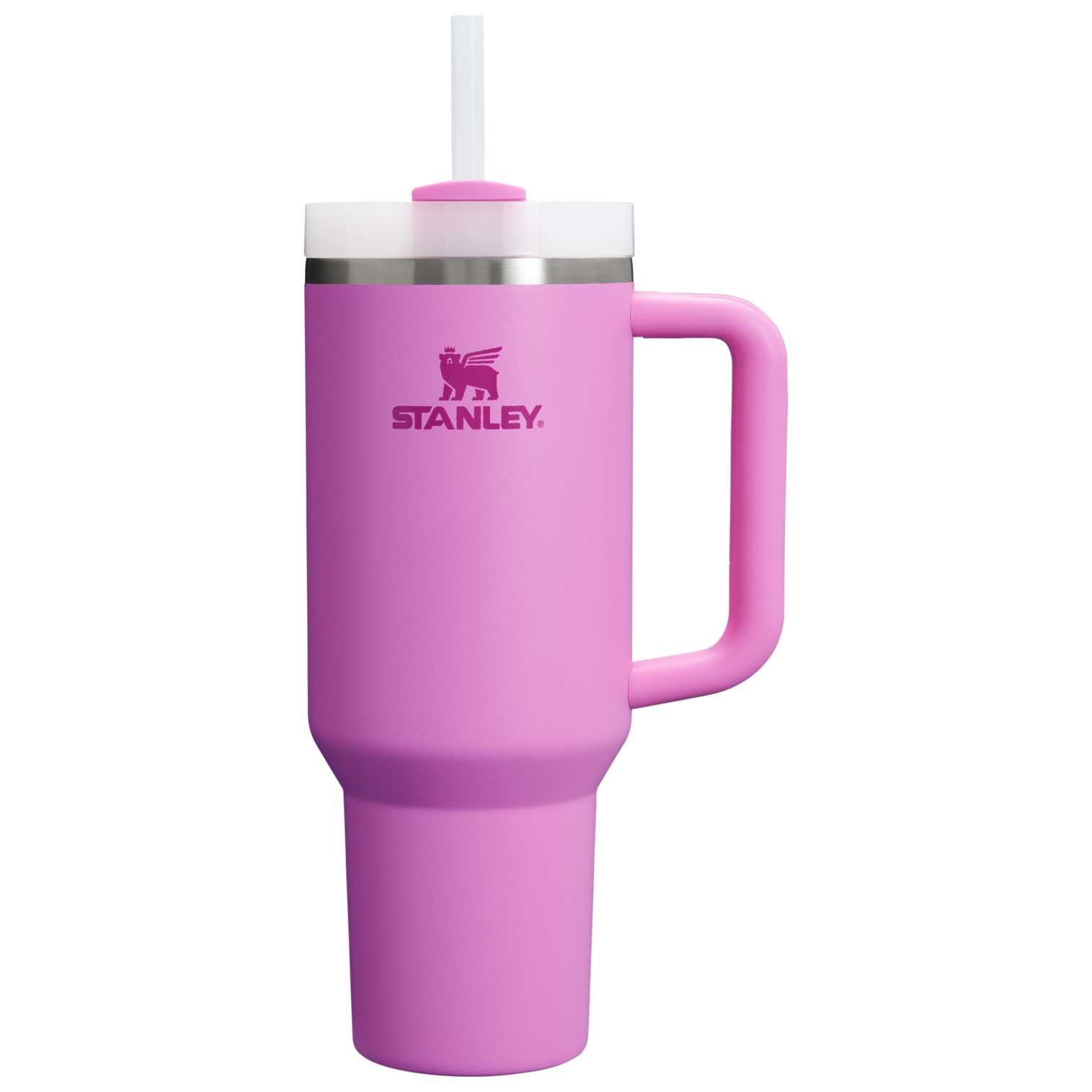 Splash-Resistant FlowState The Quencher H2.0 Flowstate Tumbler D050X - Double-Wall Vacuum Insulated Travel Tumbler with Straw - Peony