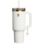 Insulated Travel The Quencher Luxe H2.0 Flowstate Tumbler D170A - Double-Wall Vacuum Insulated Travel Tumbler with Straw - Pale Stone Snakeskin