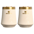 Premium Matte The Cheers & Cheer Reserve Wine Tumbler | 2-pack D190T - Reserve Collection Stainless Steel Whiskey Cup - Birch Woodgrain