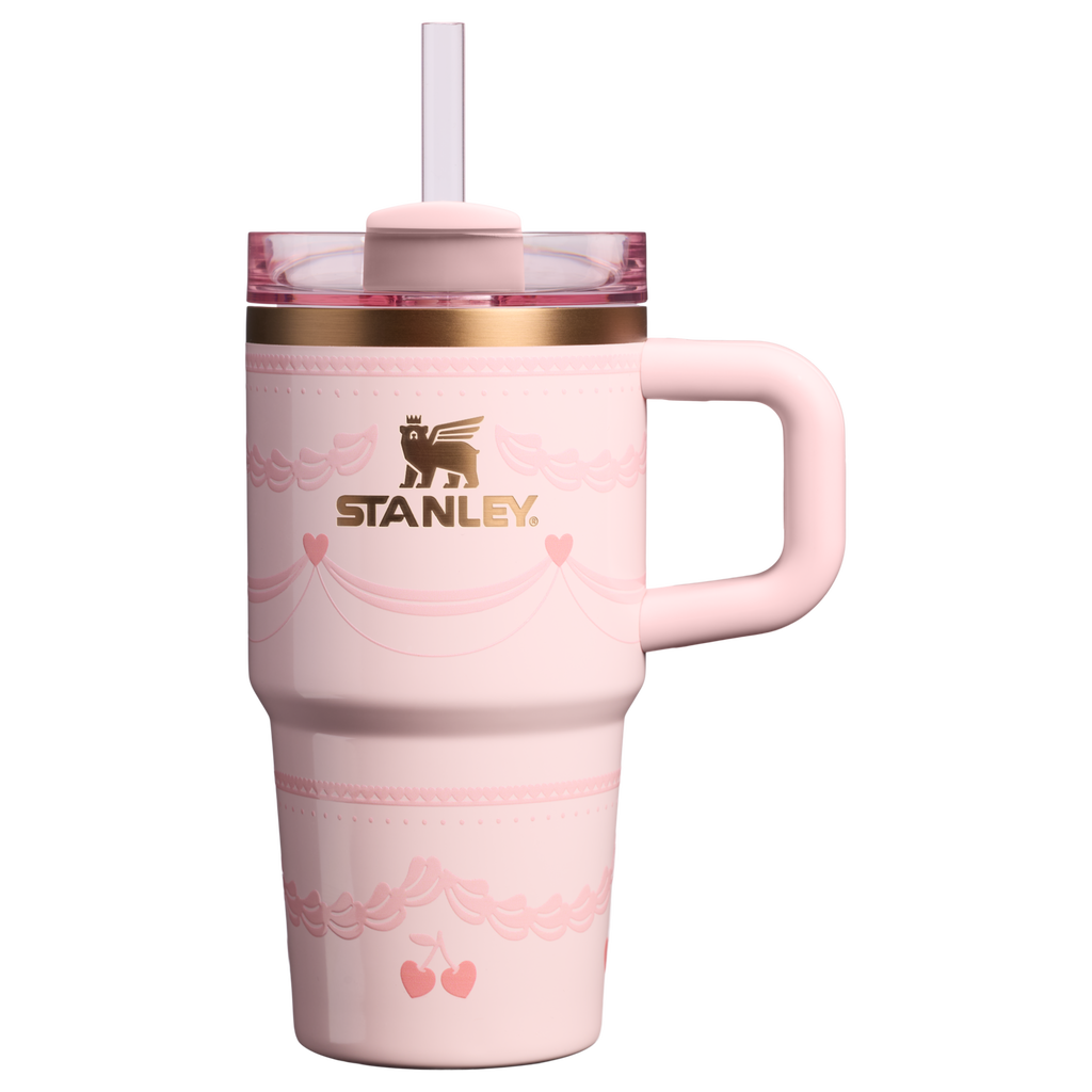 Large Capacity The Valentine’s Day Quencher H2.0  Flowstate Tumbler D234X - Premium Stainless Steel Straw Cup for All-Day Hydration - Pink Velvet Cake