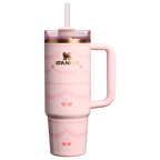 Splash-Resistant FlowState The Valentine’s Day Quencher H2.0 Flowstate Tumbler D232U - Double-Wall Vacuum Insulated Travel Tumbler with Straw - Pink Velvet Cake