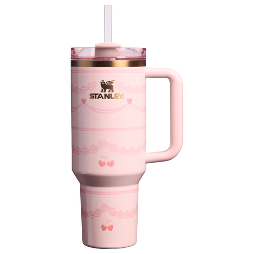 Double-Wall Vacuum The Valentine’s Day Quencher H2.0 Flowstate Tumbler D231T - 40oz Large Capacity Car-Cup Friendly Quencher - Pink Velvet Cake