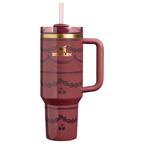 Double-Wall Vacuum The Valentine’s Day Quencher H2.0 Flowstate Tumbler D231T - 40oz Large Capacity Car-Cup Friendly Quencher - Red Velvet Cake