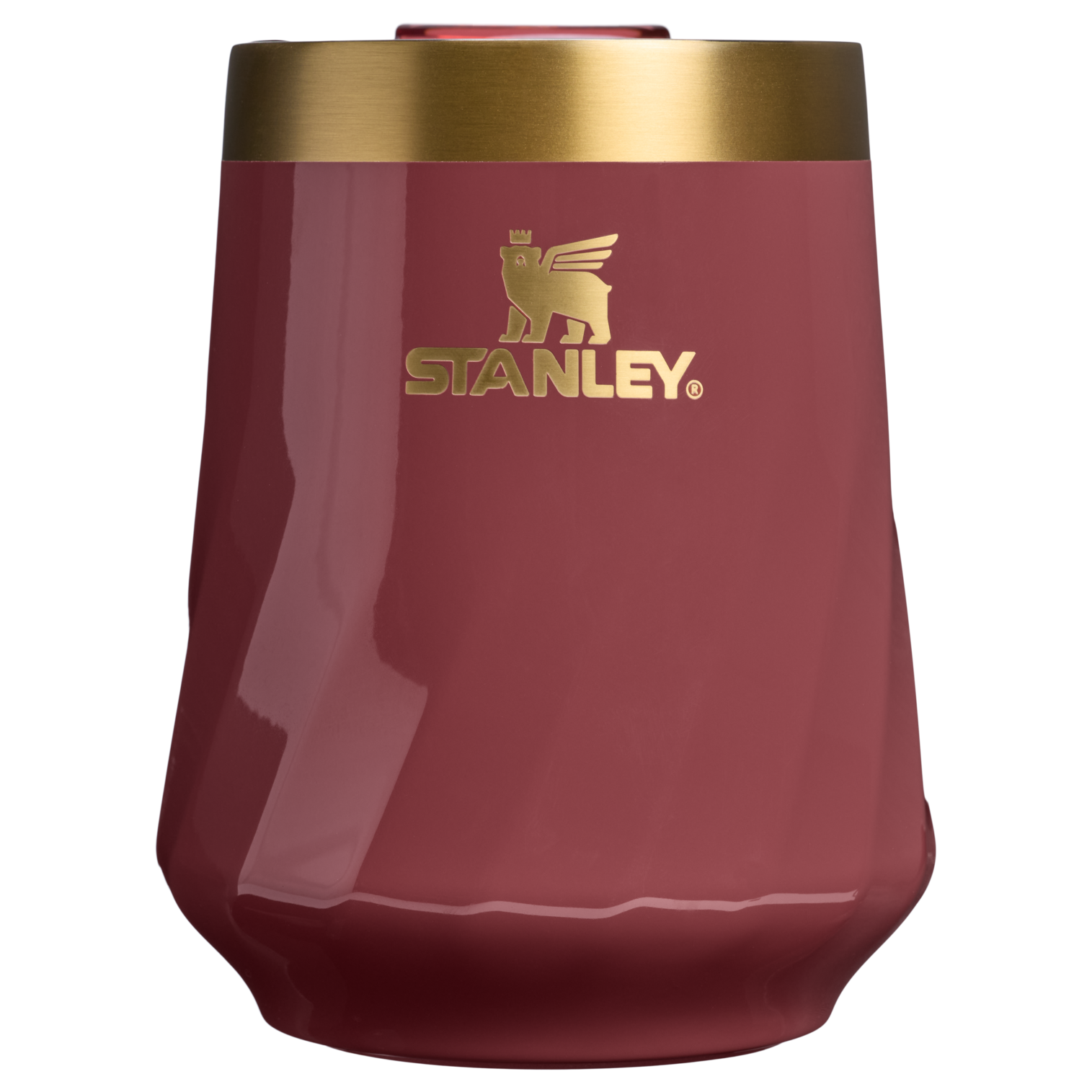Flavor-Preserving The Valentine’s Day Textured Reserve Wine Tumbler D233K - Reserve Collection Stainless Steel Whiskey Cup - Red Velvet Gloss