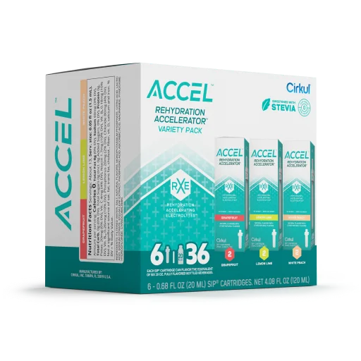 Vitamin-Infused Accel 6-Pack Variety Pack IZ9I - Vitamin-Infused Natural Refreshing Flavor Core Detail