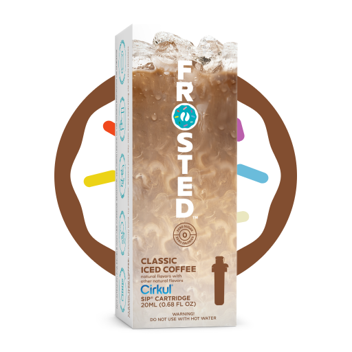 Natural Fruit Flavored Frosted Classic Iced Coffee Q1R3 - Zero-Calorie Multi-Flavor Sip Pods for Water Bottle - Default Title