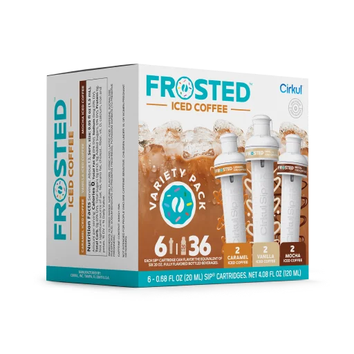 Sugar-Free Frosted Iced Coffee 6-Pack Variety Pack RAJT - Vitamin-Infused Natural Refreshing Flavor Core Detail