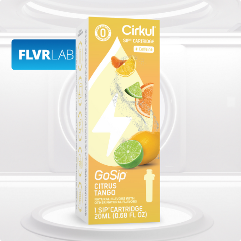 Vitamin-Infused GoSip Citrus Tango NOZA - Electrolyte Hydration Enhanced Taste Cartridges Detail